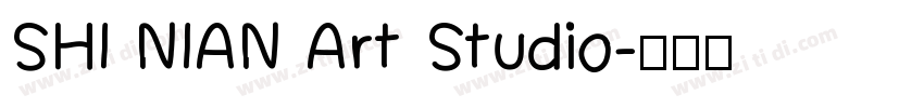 SHI NIAN Art Studio字体转换